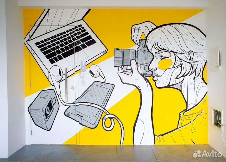 Граффити оформление, роспись стен, дизайн