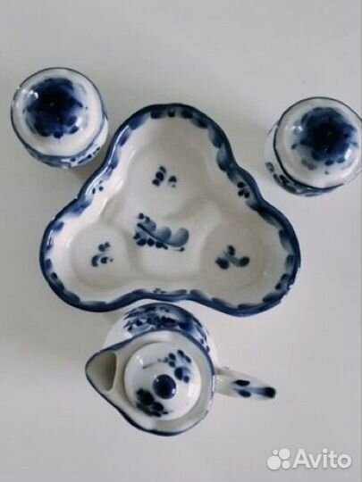 Набор для специй гжель