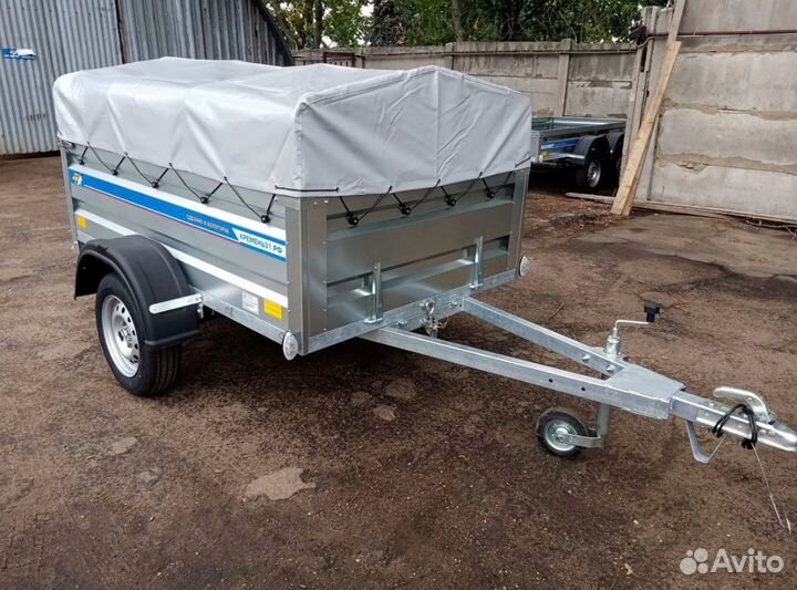 Прицеп легковой оцинковнный 2.0х1.3 с тентом