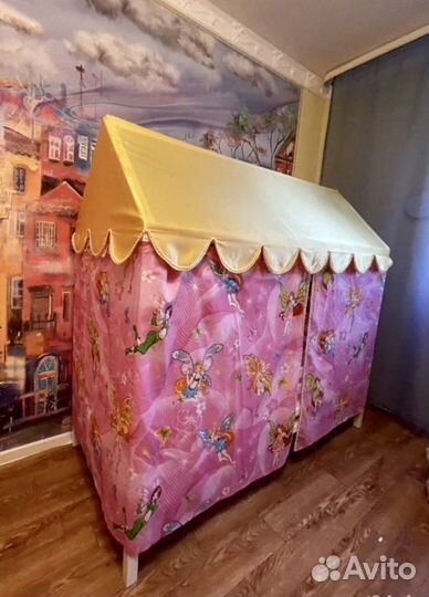 Чехол на кровать домик