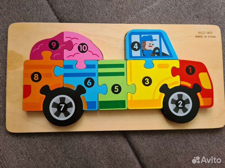 Пазл деревянный. развивающая игрушка для малышей