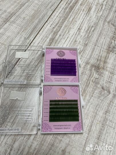 Ресницы для наращивания enigma цветные