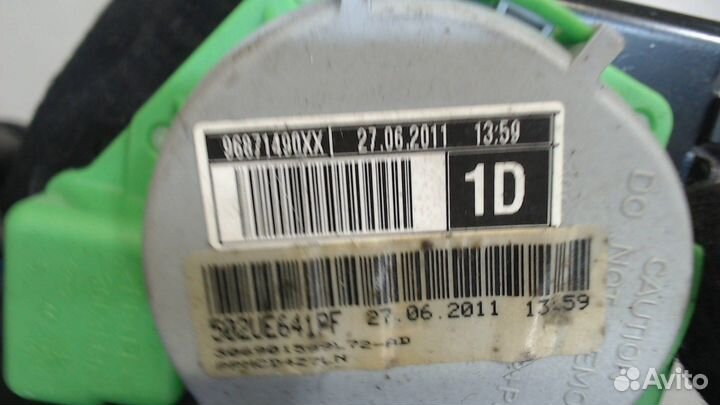 Ремень безопасности Citroen C4, 2011