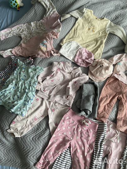 Вещи пакетом на девочку 68-86