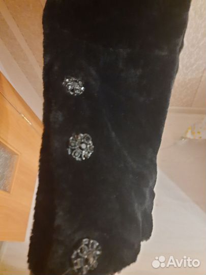 Шуба мутоновая с капюшоном 44-46