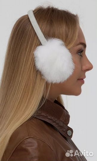 Меховые наушники-ободок