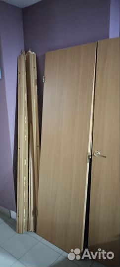 Межкомнатные двери распашные*60 бу с коробкой