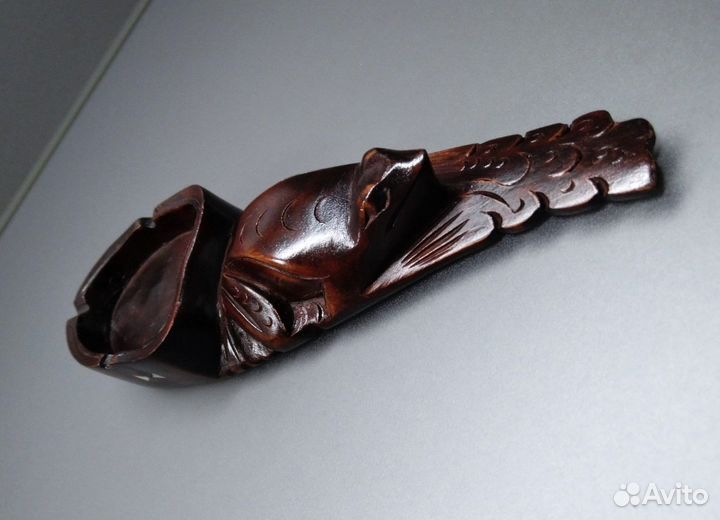 Пепельница деревянная резная лягушка Азия