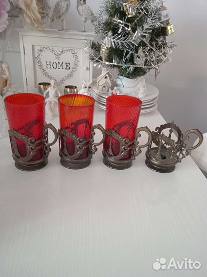 Стаканы с подс. Останкинская башня, набор чашек