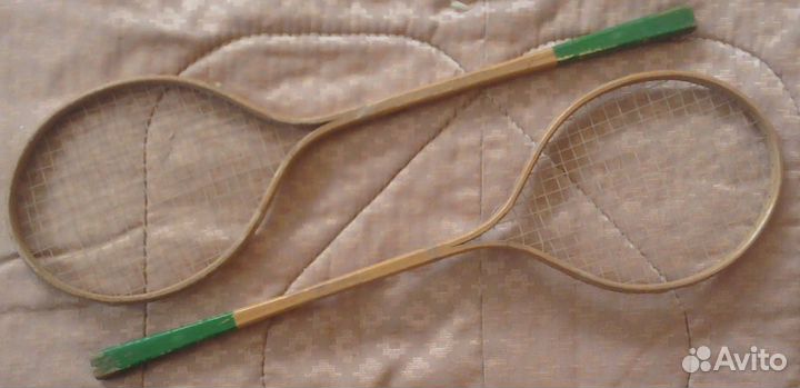 Бадминтон детский деревянные ракетки