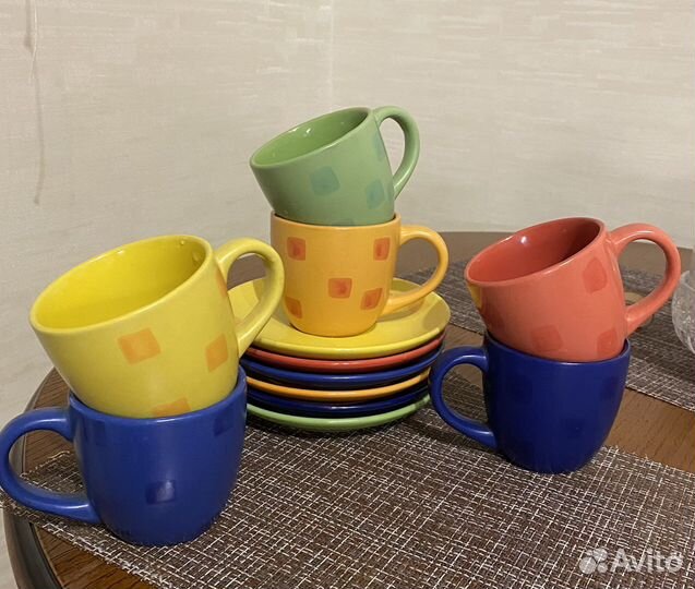 Кружка и блюдце, чайная пара