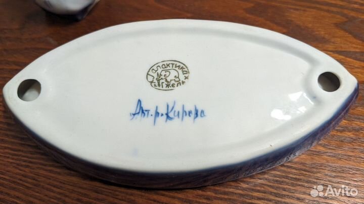 Набор для специй Гжель, с клеймом автора и штампом