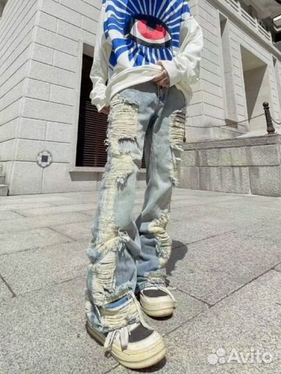 Джинсы y2k archive opium flared jeans