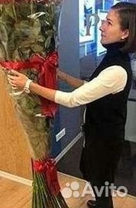 Длинные высокие розы 110 150 160 180 200 см