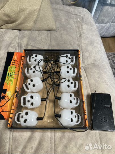 Новая электрогирлянда черепа музыкальная