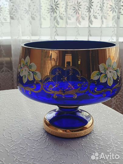 Ваза для фруктов богемия