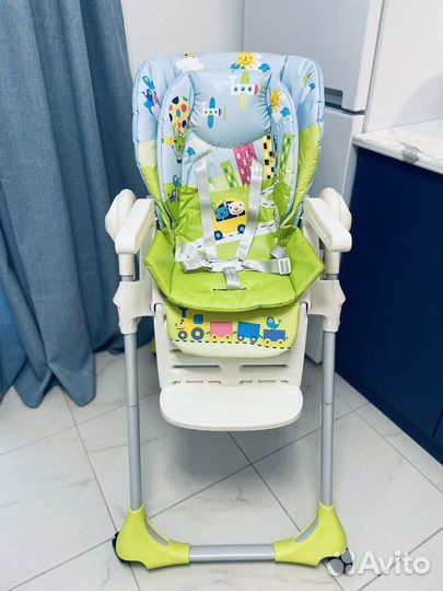 Детский стульчик для кормления chicco polly