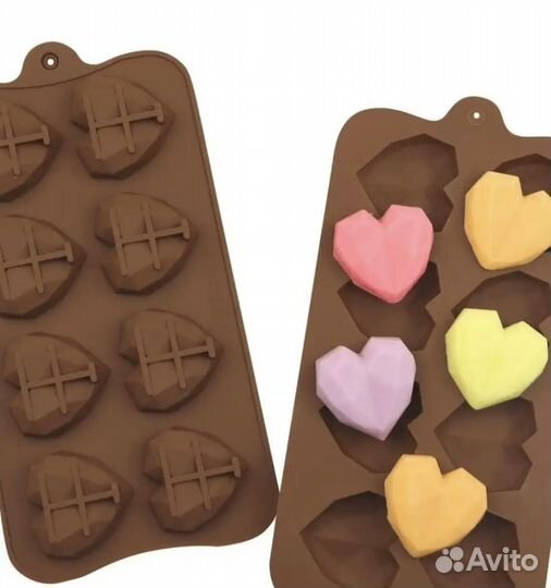 Силиконовая форма сердечки