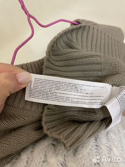 Свитер lime Zara в полоску шерсть