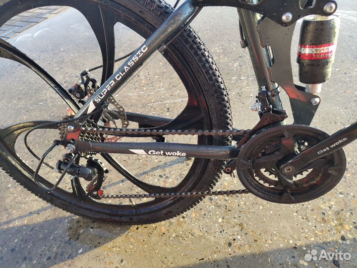 Велосипед бу складной, двухподвес, сталь, диски