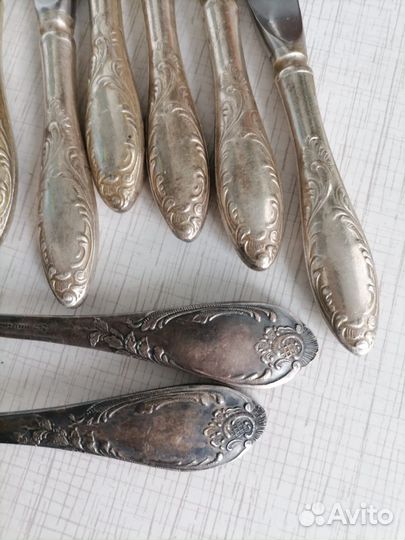 Мельхиор ножи и ложки