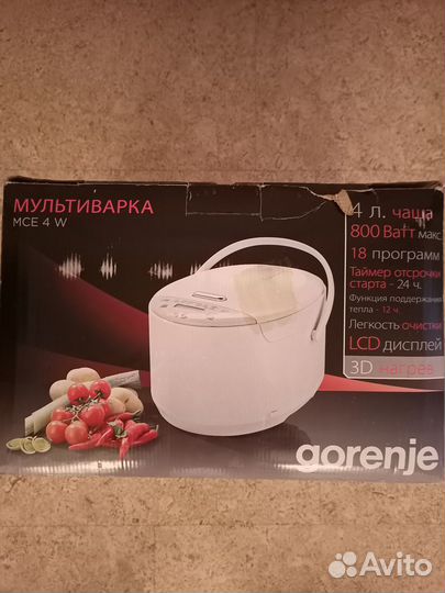 Мультиварка новая Gorenje MCE 4 W