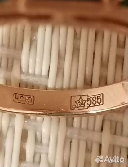 Кольцо с изумрудом золото СССР