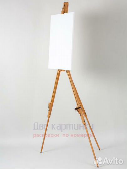 Мольберт тренога 180 см, деревянный, лакированный
