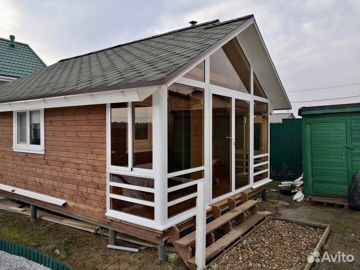 Остекление беседок. Пластиковые окна