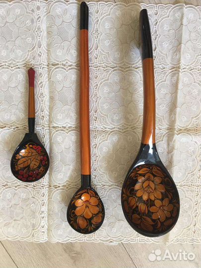 Деревянные ложки хохлома
