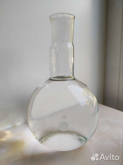 Колба с крышкой шлиф и крючок 500 мл