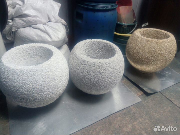 Вазон из мраморной крошки (Технология)