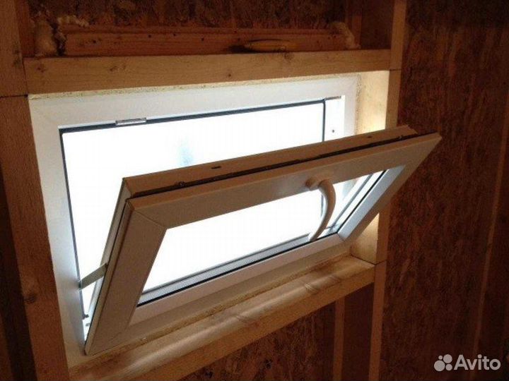 Окно одностворчатое фрамужное 800х500 мм