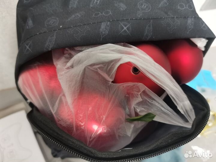 Шары елочные пластик