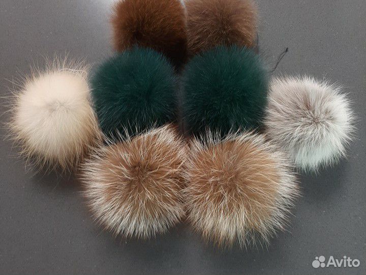 Помпон натуральный мех