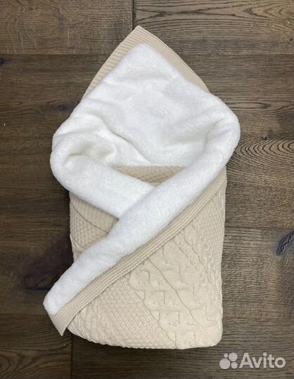 Плед детский вязаный