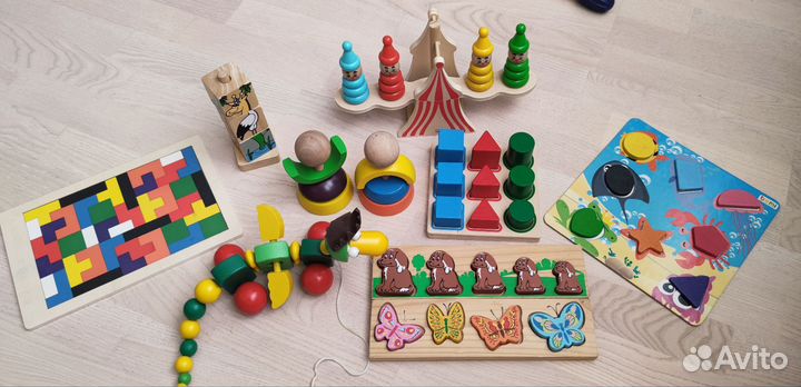 Развивающие деревянные игрушки