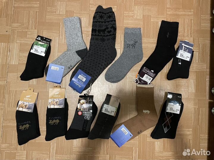 Носки теплые 12 пар 40-46 размер