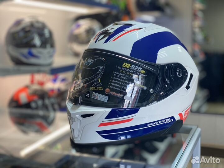 Мотошлем Scorpion Exo 520 белый