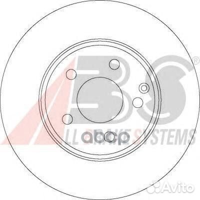 Диск тормозной 17403 Abs