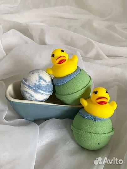 Бомбочки для ванны с уточкой