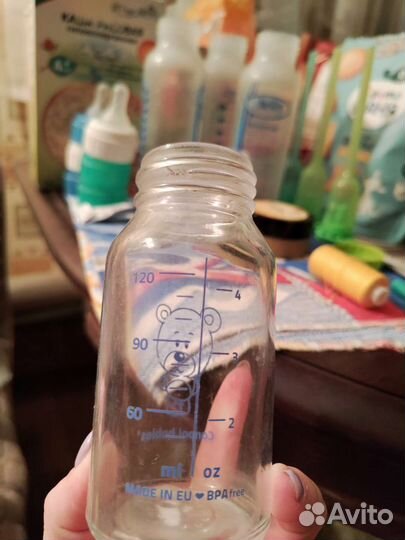 Стеклянные бутылочки для кормления