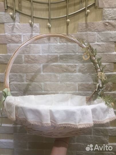 Корзина плетёная для пикника/фотосессии