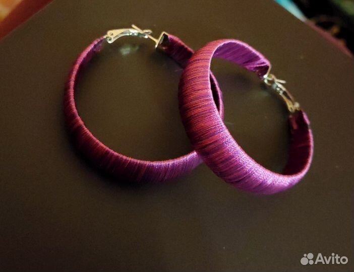 Эффектные серьги-конго