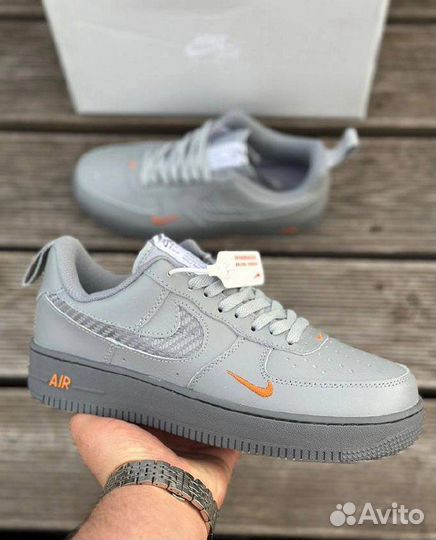 Nike air force 1 серые 2 разм. 44