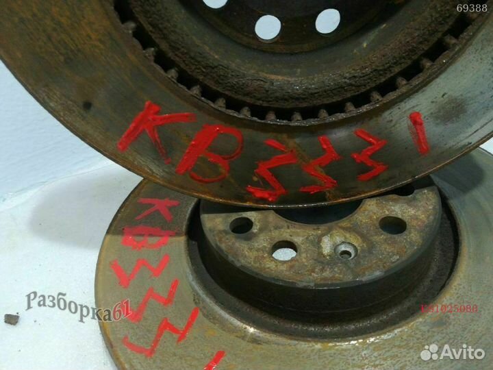 Диск тормозной volkswagen passat B7 Передний