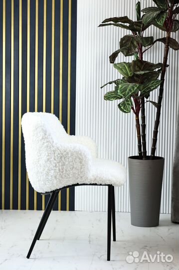 Стул Oskar, эко-мех, металлические ножки