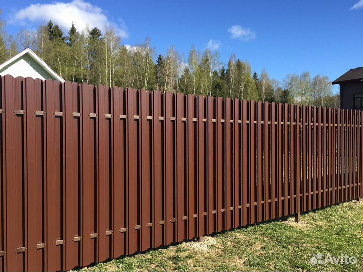 Штакет металлический для забора