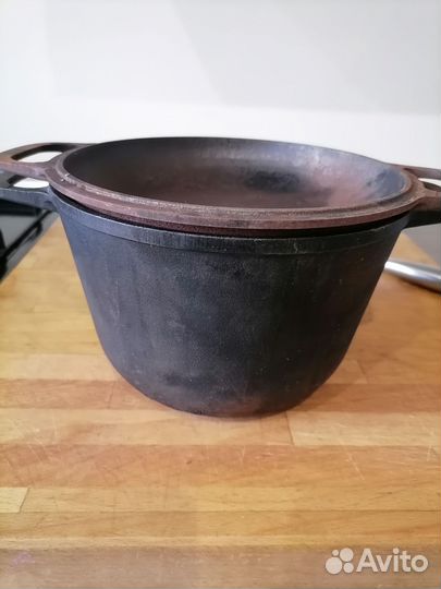 Казан кастрюля с крышкой сковородой