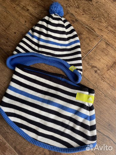 Шапка и снуд Adidas 4-6лет